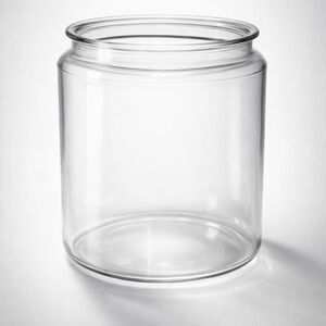 Clear Glass Storage Jar
